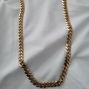 14k solid cuban link